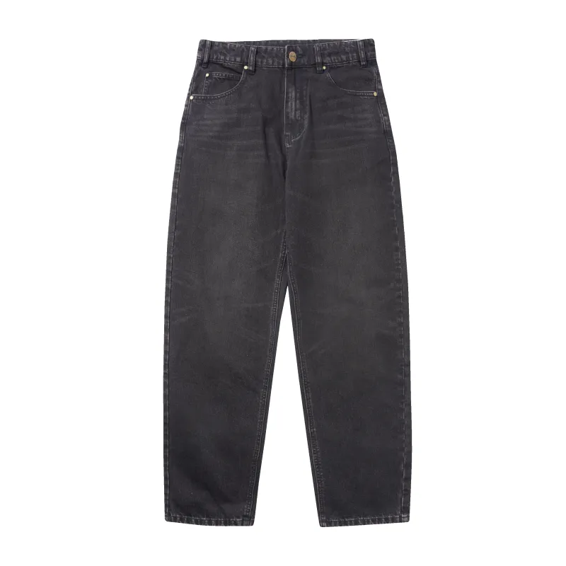 Straight Leg Denim Jeans, Tinted Black made by Butter