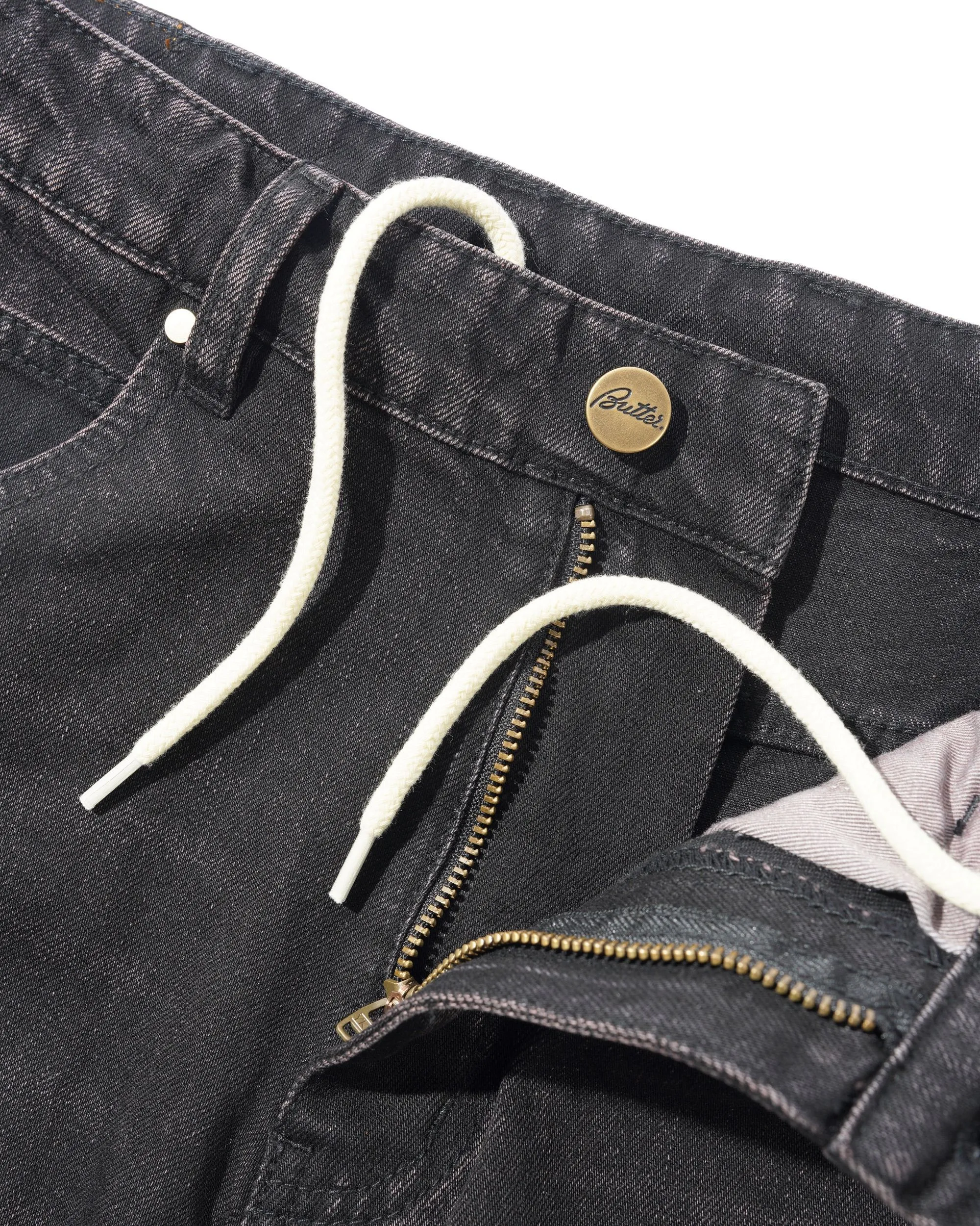 Straight Leg Denim Jeans, Tinted Black sold by Butter product image thumbnail 3
