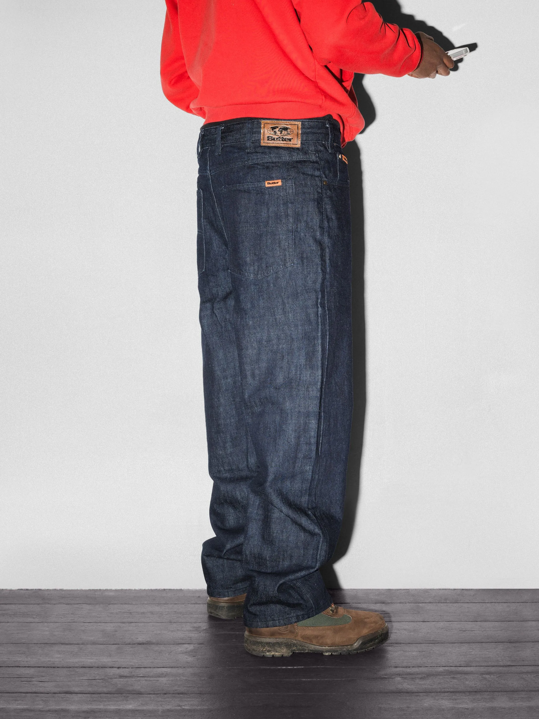 Relaxed Denim Jeans, Selvedge Blue sold by Butter product image thumbnail 4