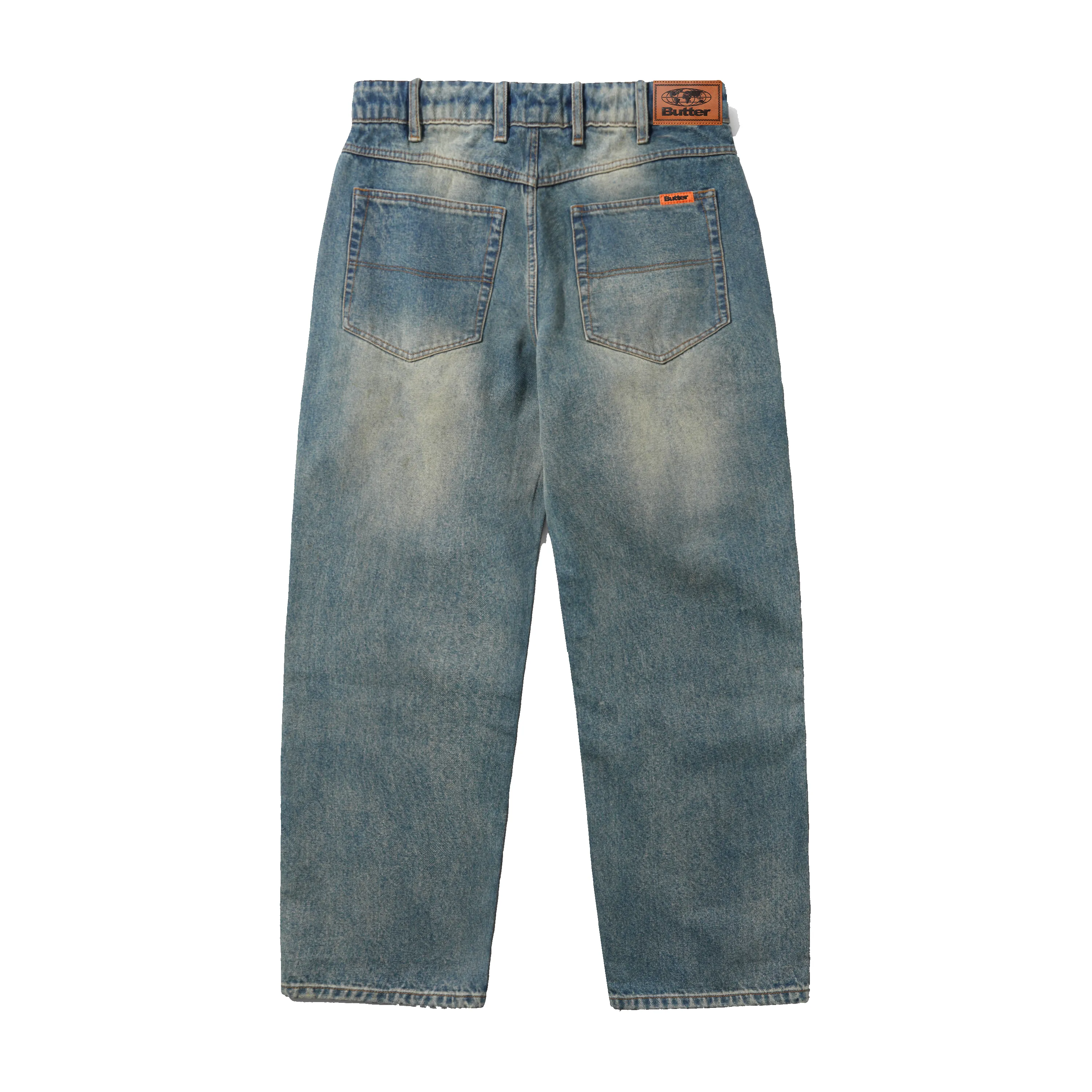 Relaxed Denim Jeans, Distressed Mid Blue sold by Butter product image thumbnail 2