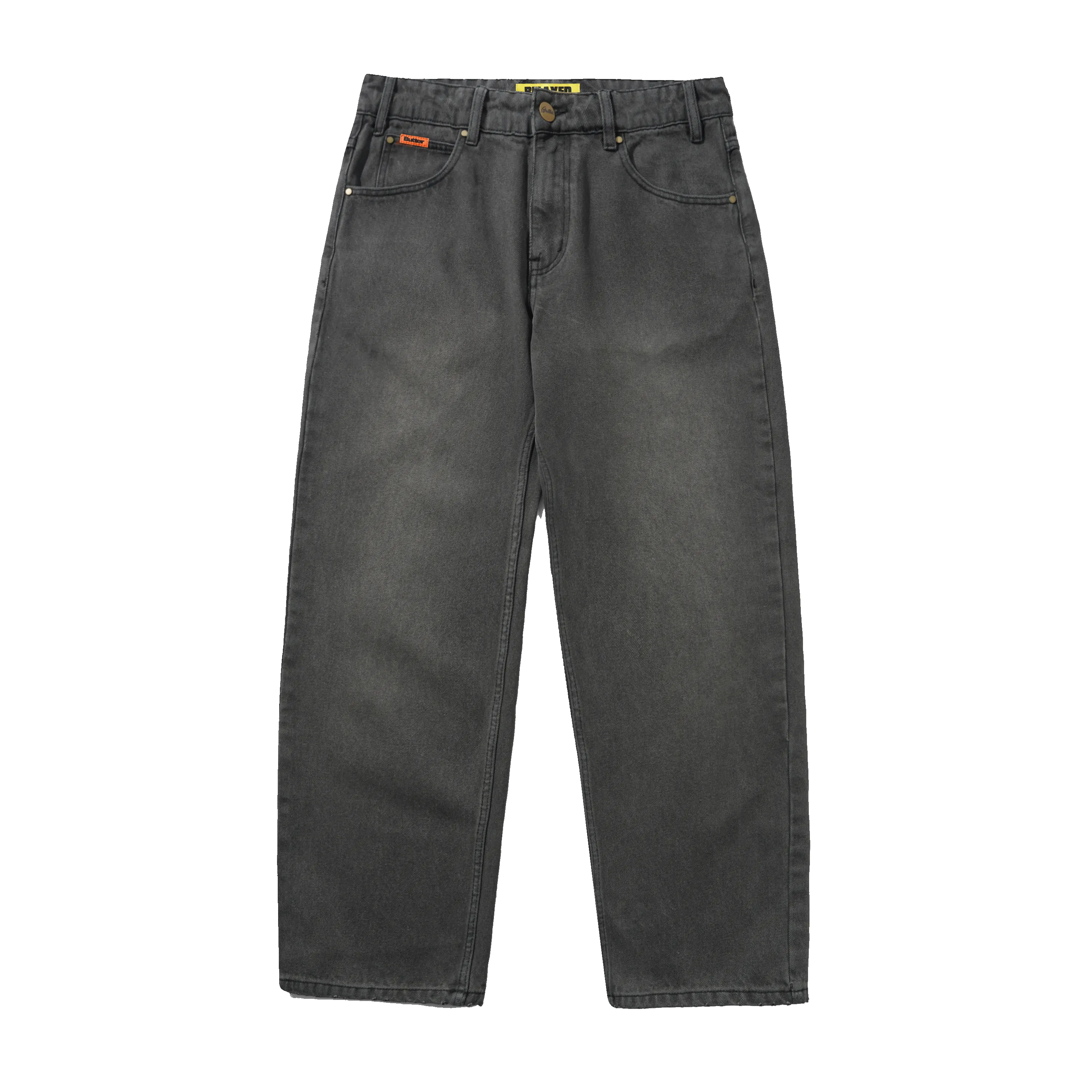 Relaxed Denim Jeans, Faded Black sold by Butter