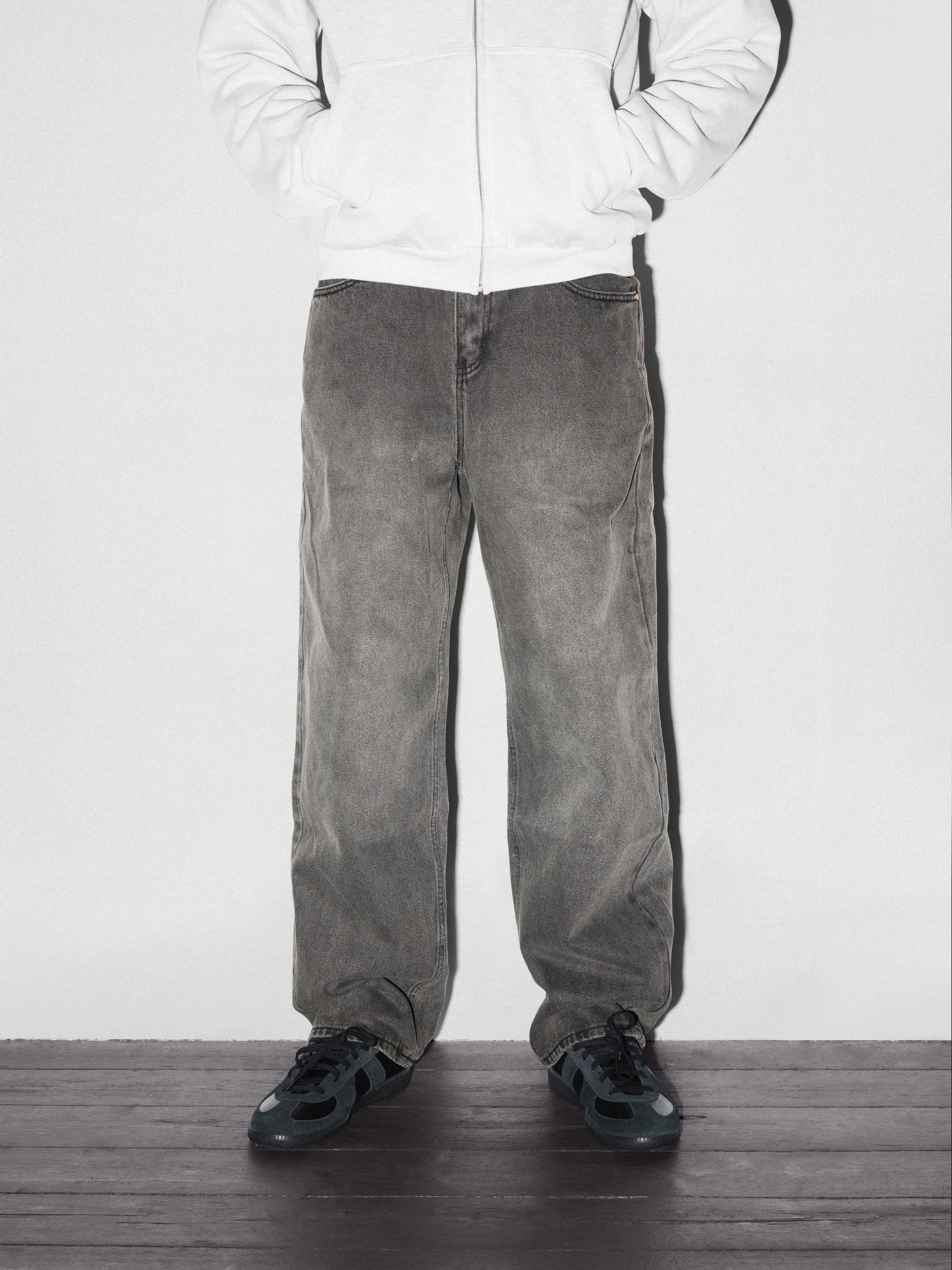 Relaxed Denim Jeans, Faded Black sold by Butter product image thumbnail 3