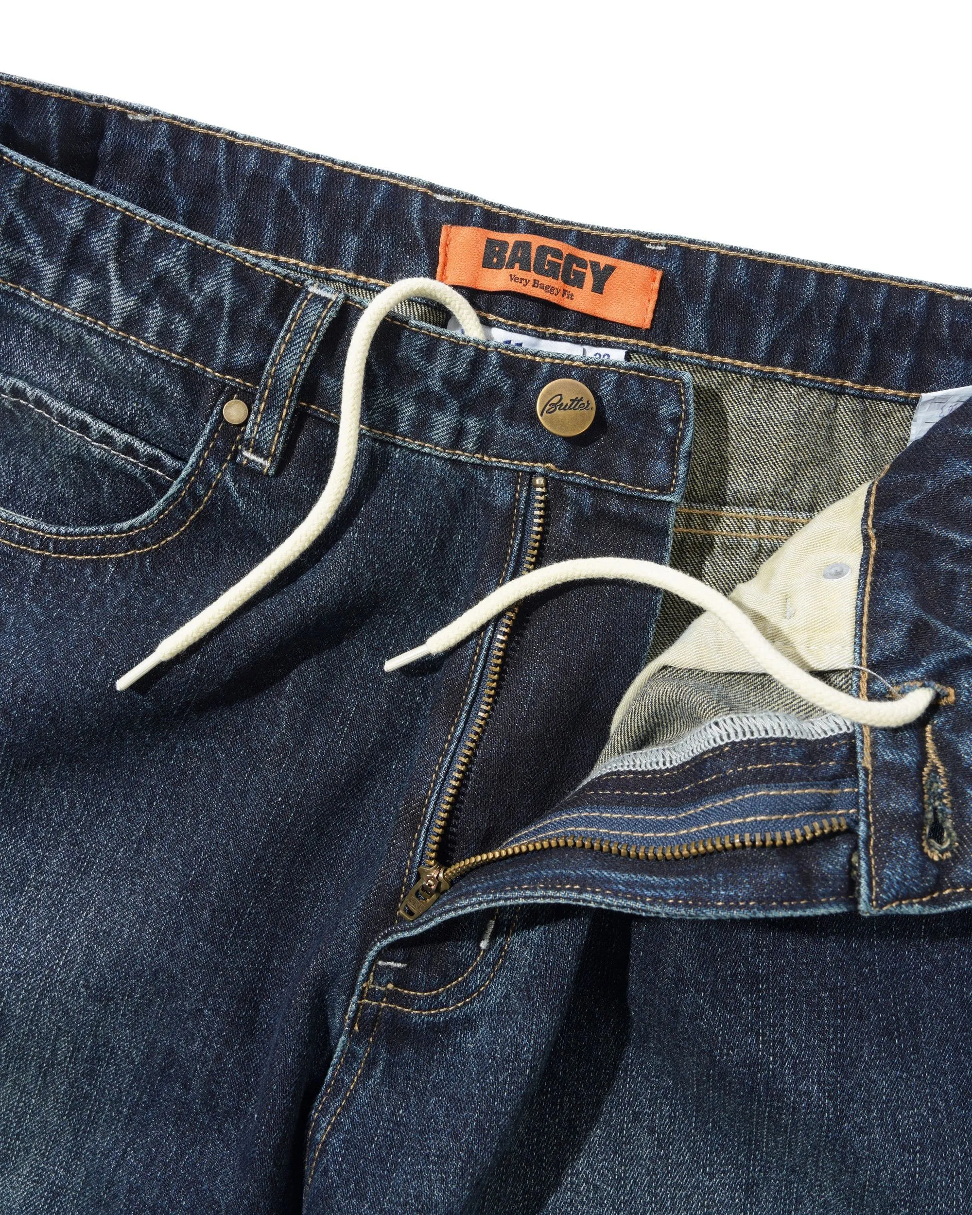 Solar Fade Denim Jeans, Blue Tint Ripple sold by Butter product image thumbnail 3