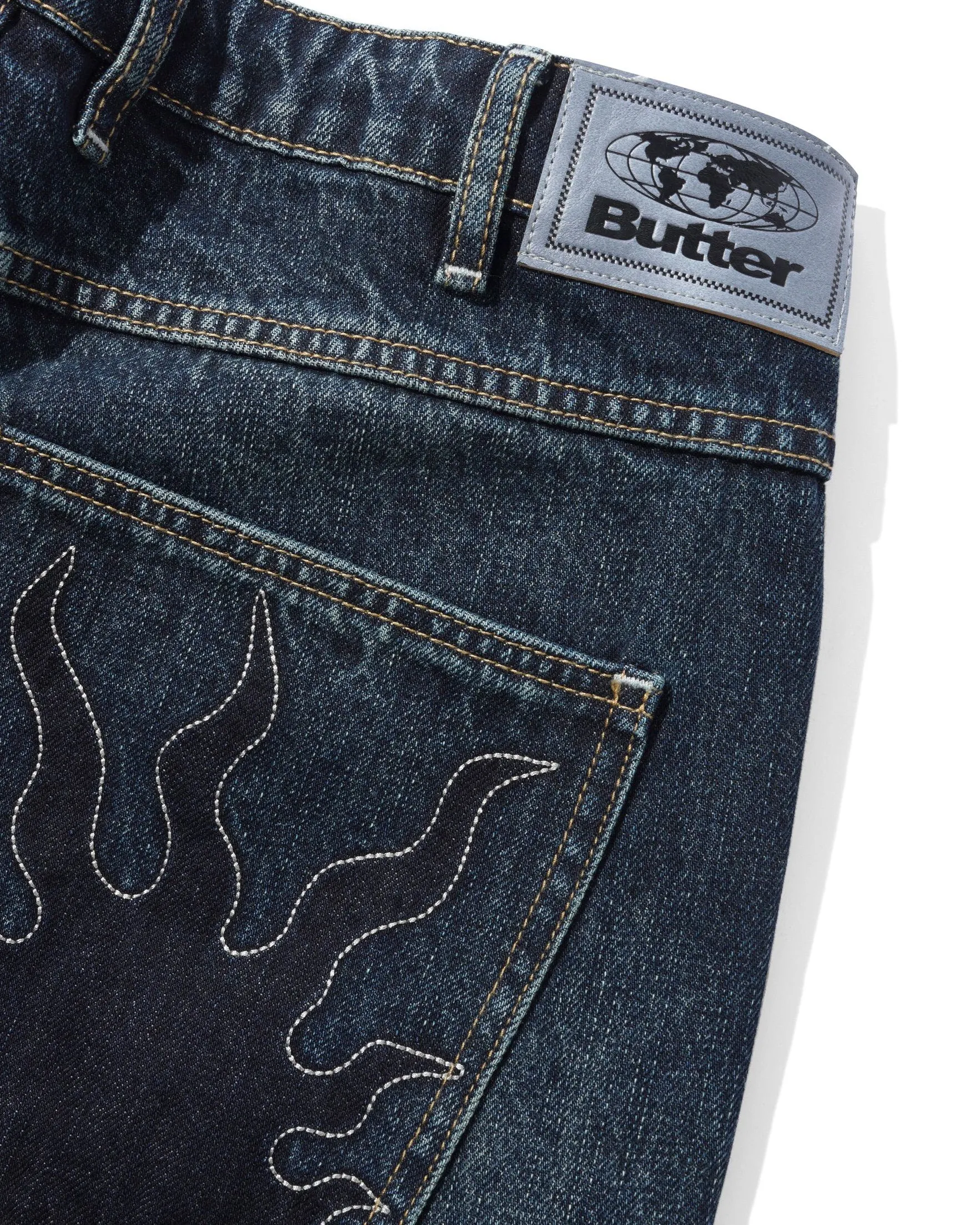 Solar Fade Denim Jeans, Blue Tint Ripple sold by Butter product image thumbnail 4