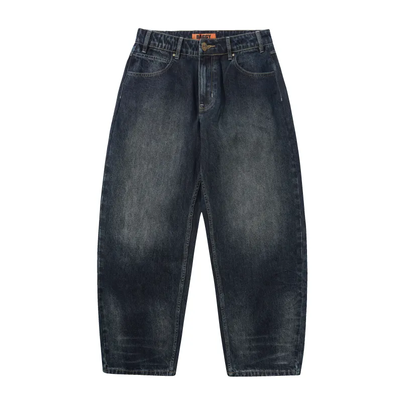 Solar Fade Denim Jeans, Blue Tint Ripple made by Butter