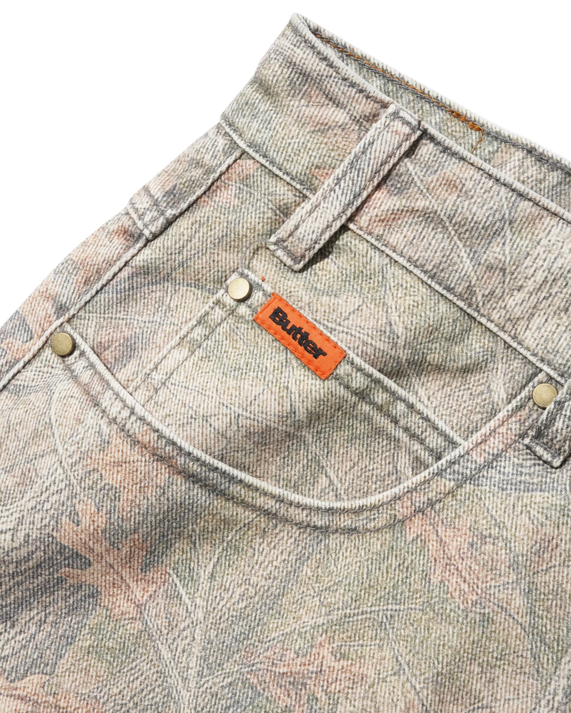 Baggy Denim Jeans, Forest Camo sold by Butter product image thumbnail 5