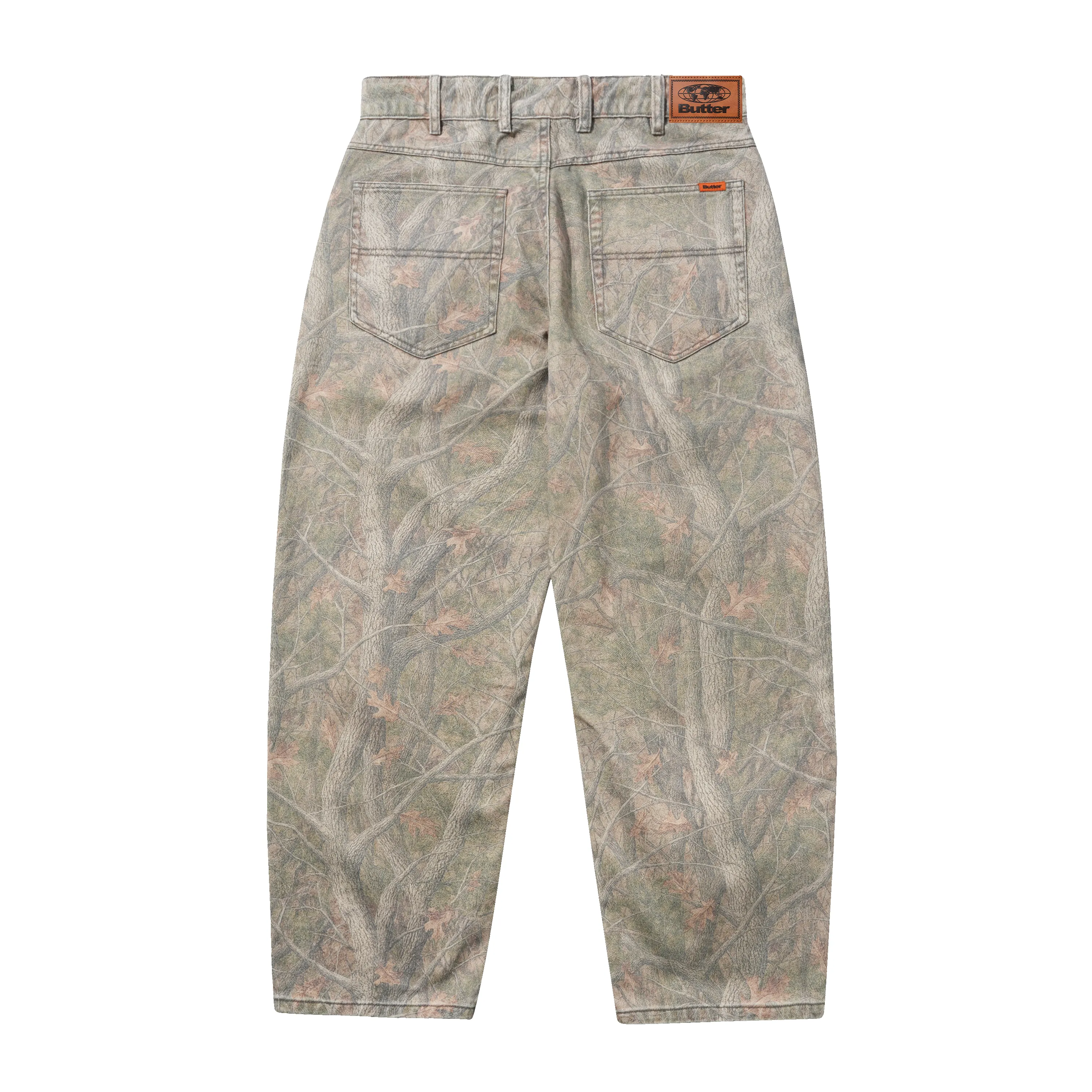 Baggy Denim Jeans, Forest Camo sold by Butter product image thumbnail 2