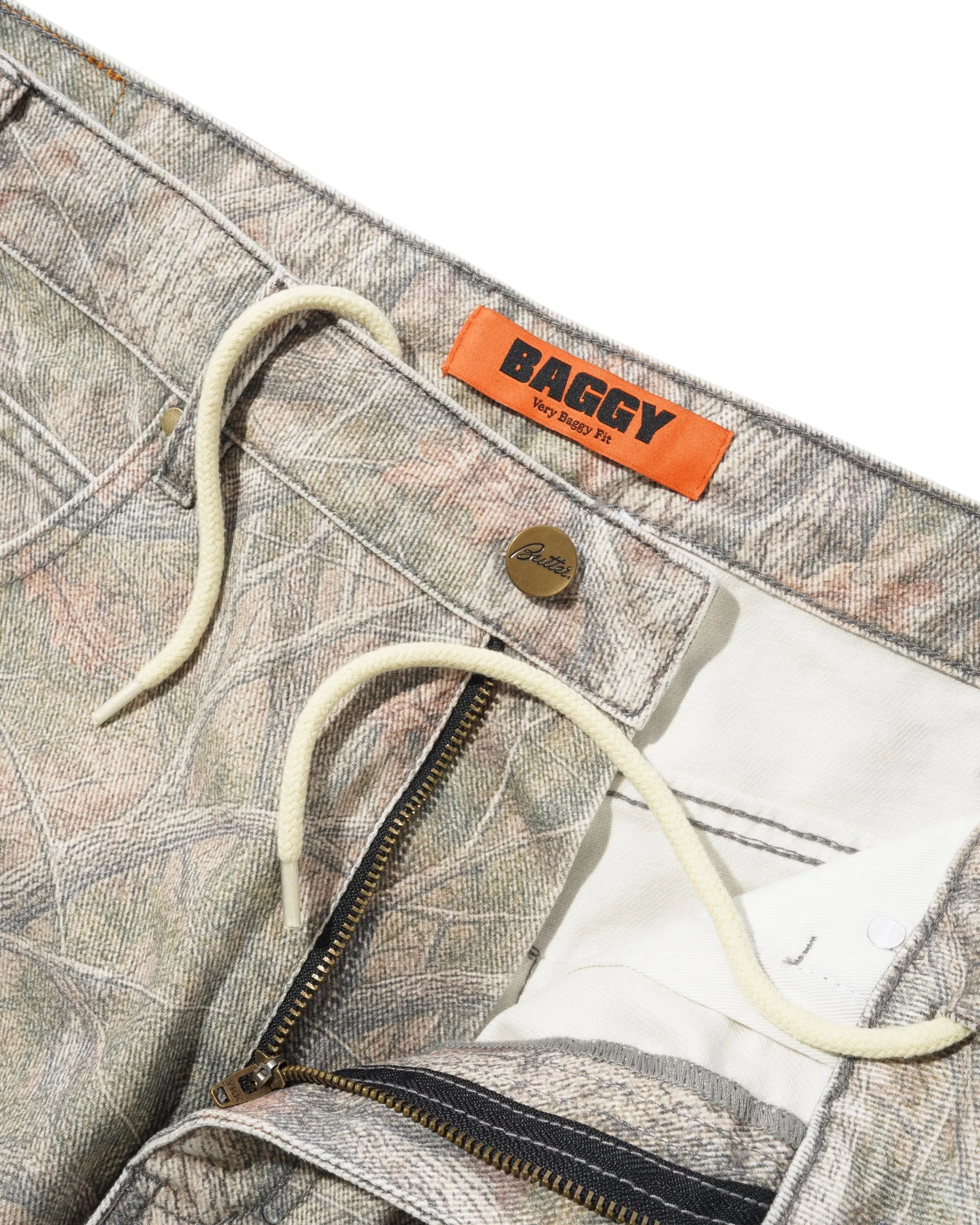 Baggy Denim Jeans, Forest Camo sold by Butter product image thumbnail 3
