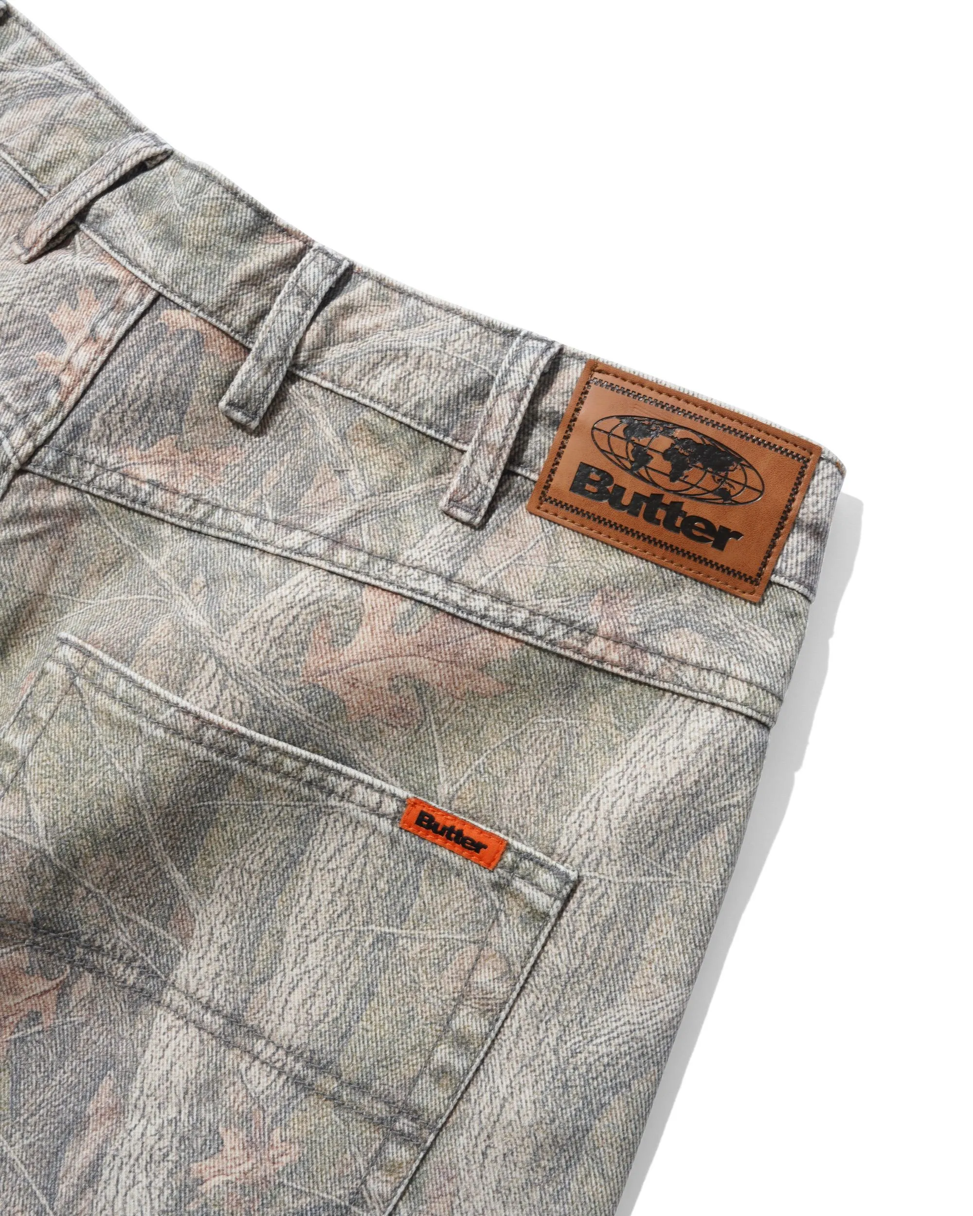 Baggy Denim Jeans, Forest Camo sold by Butter product image thumbnail 4