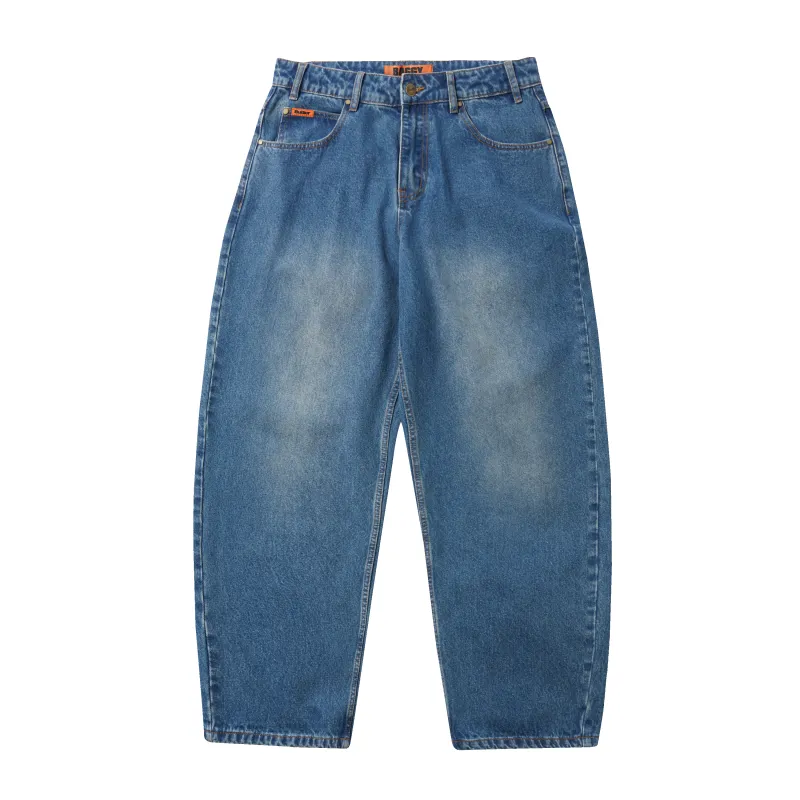 Baggy Denim Jeans, Distressed Indigo made by Butter