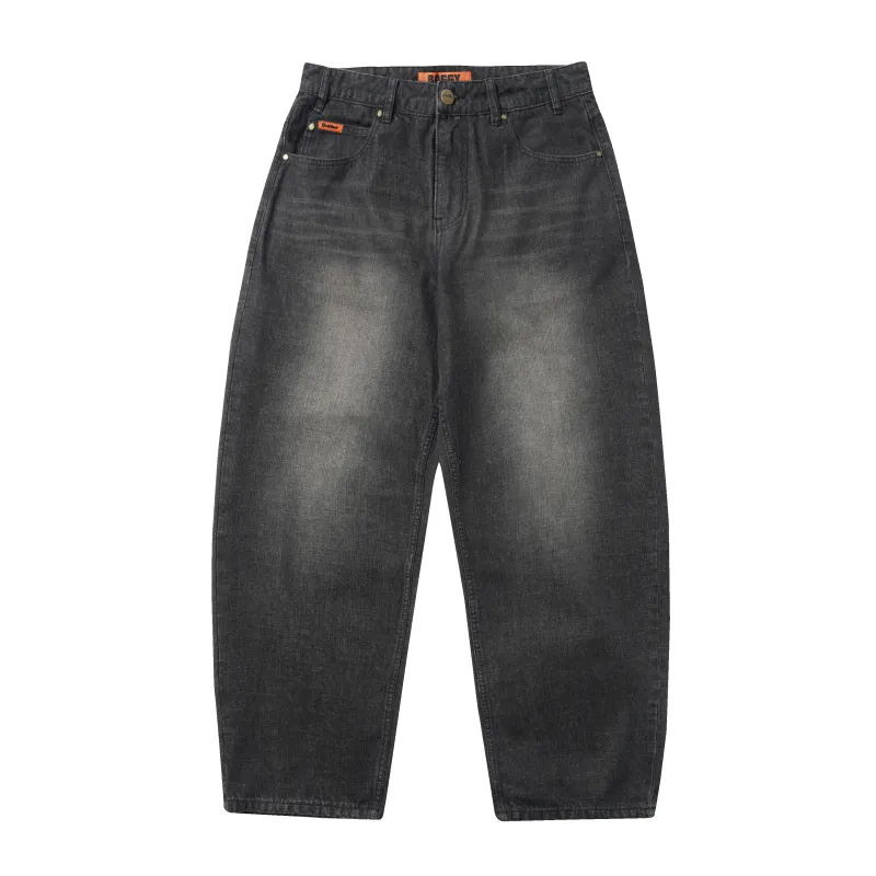 Baggy Denim Jeans, Slub Black made by Butter