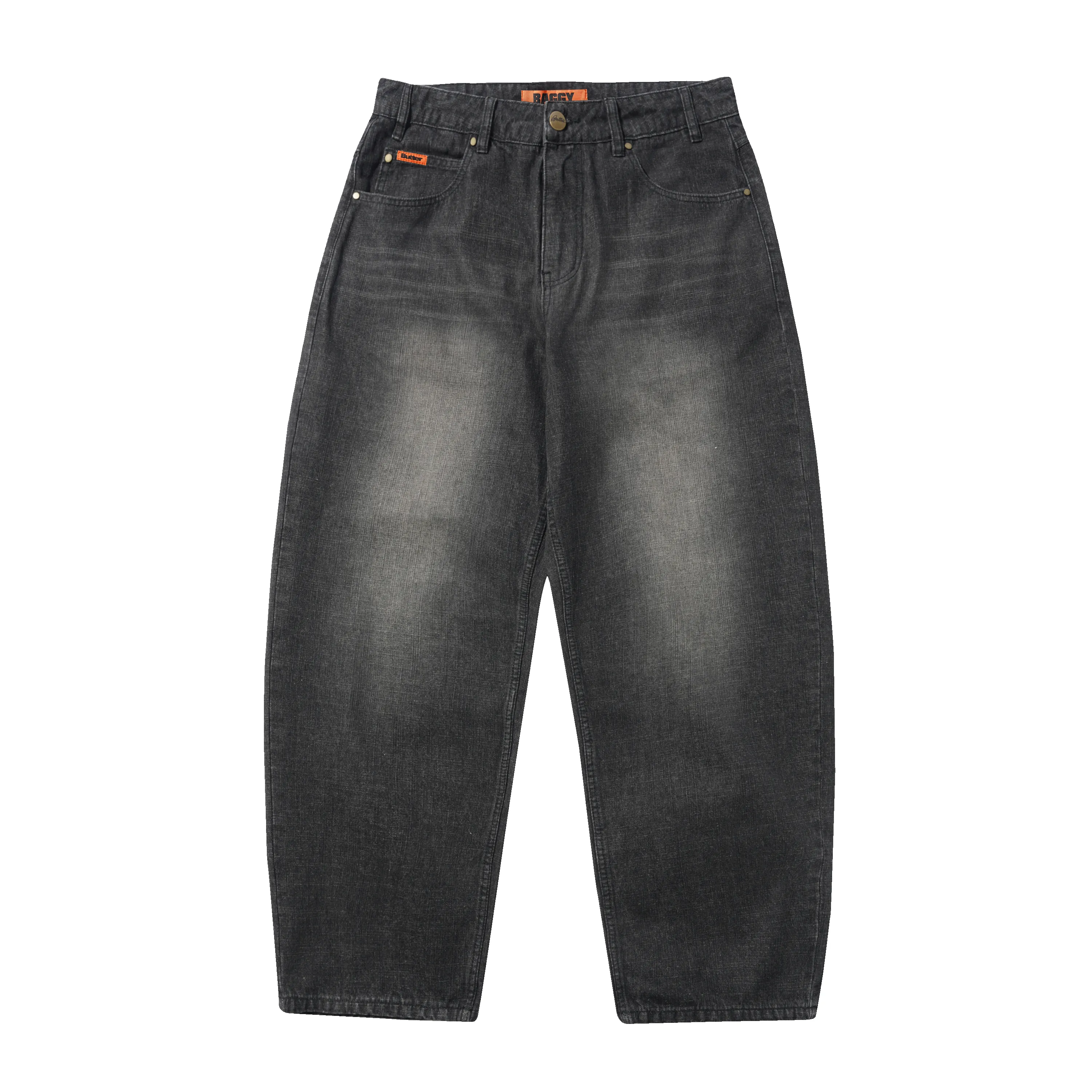 Baggy Denim Jeans, Slub Black sold by Butter