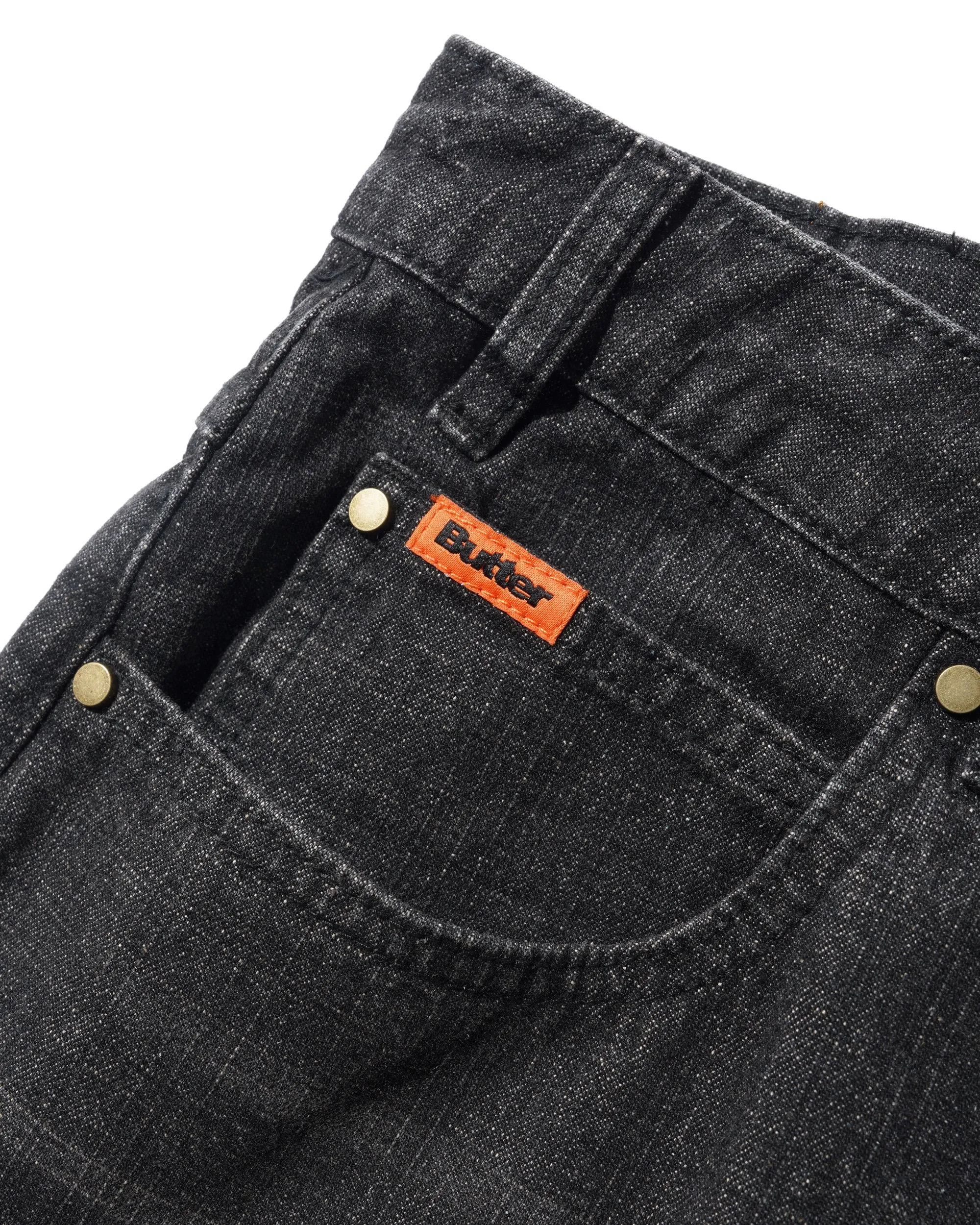 Baggy Denim Jeans, Slub Black sold by Butter product image thumbnail 5