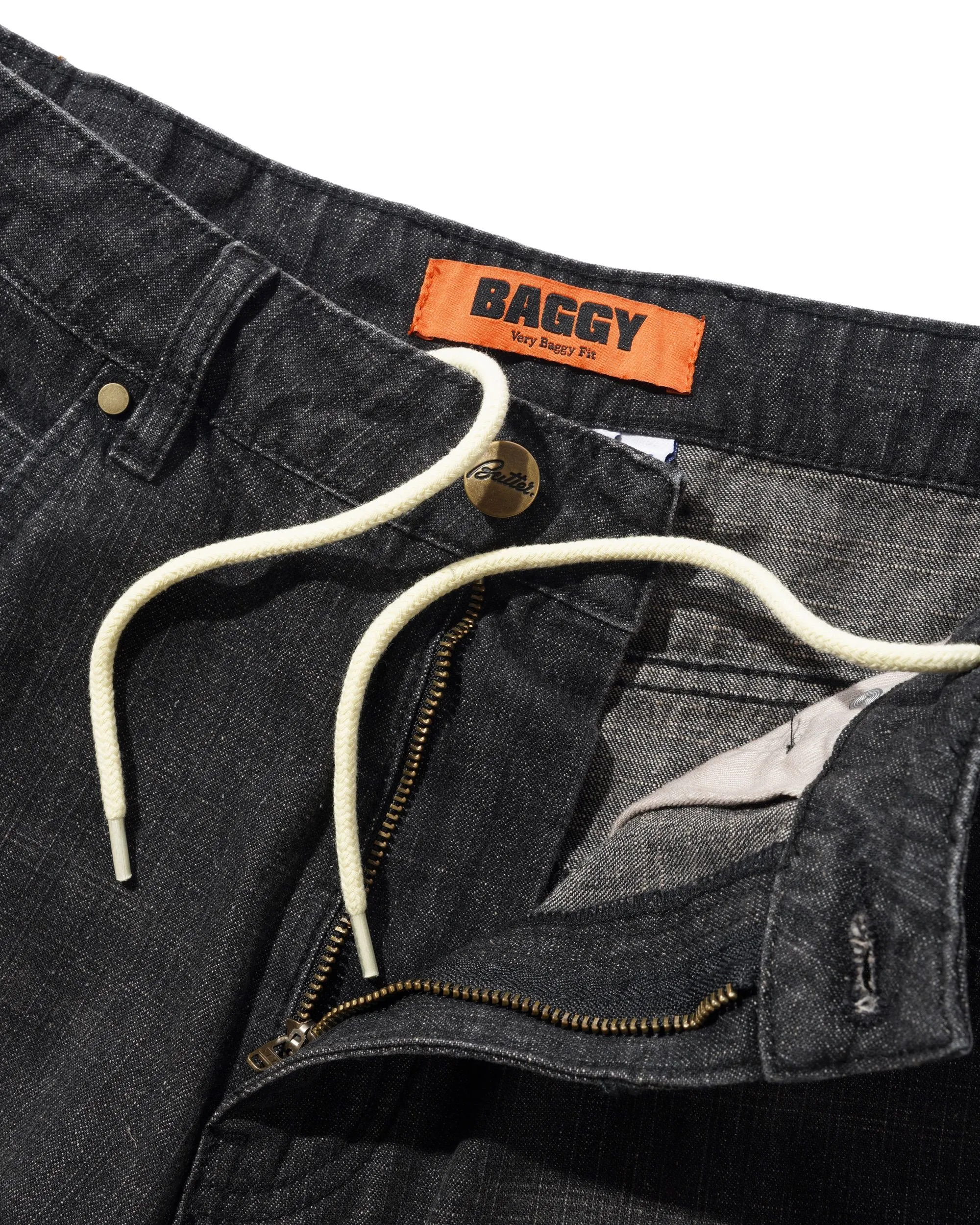 Baggy Denim Jeans, Slub Black sold by Butter product image thumbnail 3