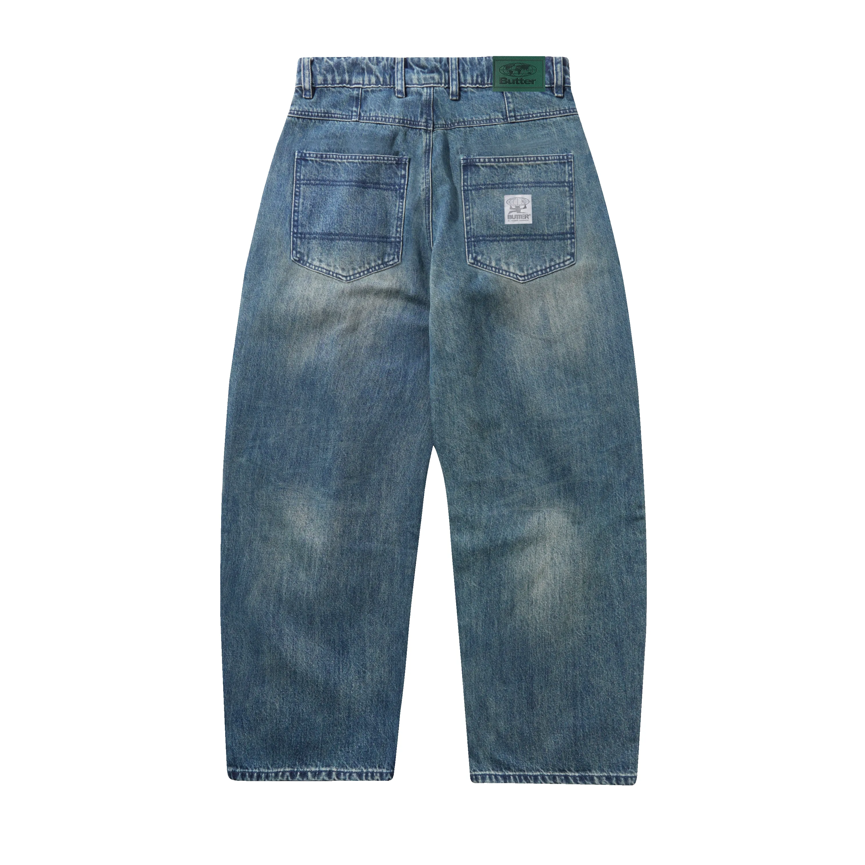 Wide Cut Denim Jeans, Faded Work Blue sold by Butter product image thumbnail 2