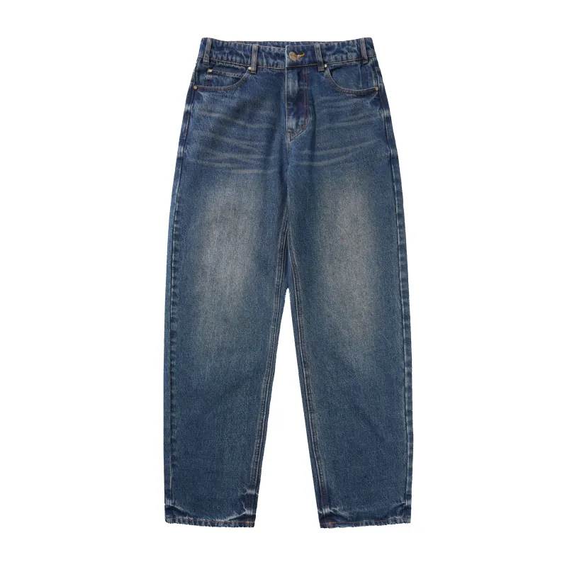 Straight Leg Denim Jeans, Vintage Indigo Wash made by Butter