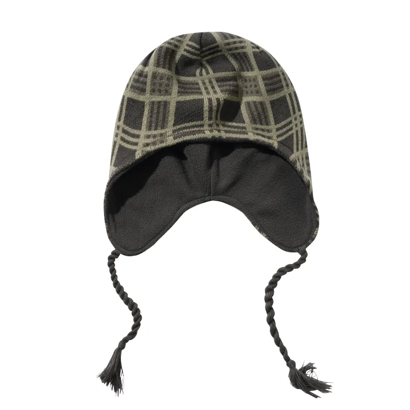 Ear Flap Beanie, Plaid made by Butter