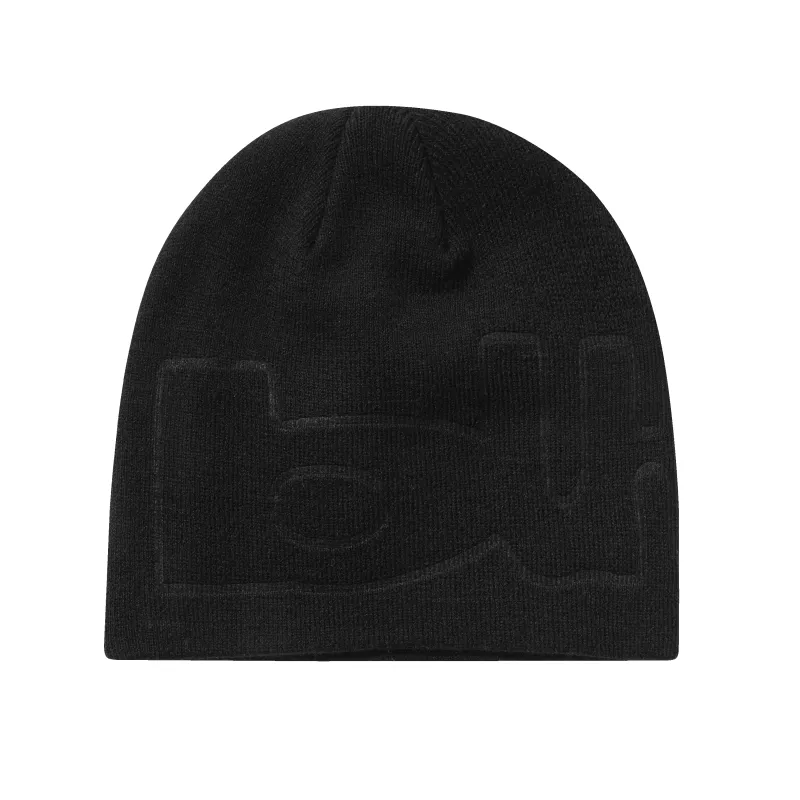 Warped Skully Beanie, Black made by Butter