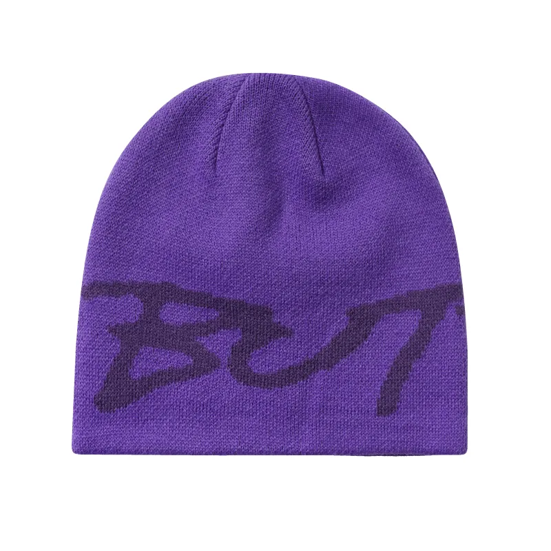 Terrain Skully Beanie, Purple made by Butter