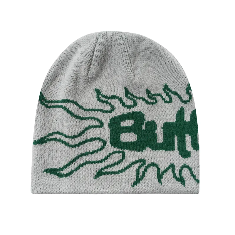 Solar Skully Beanie, Grey made by Butter