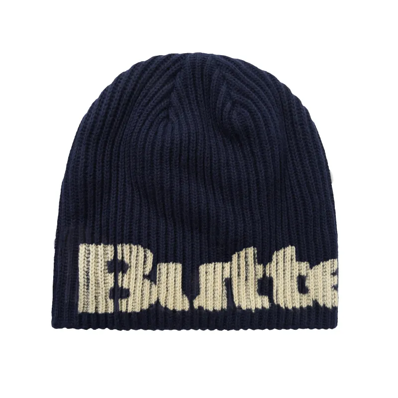 Stencil Skully Beanie, Navy made by Butter