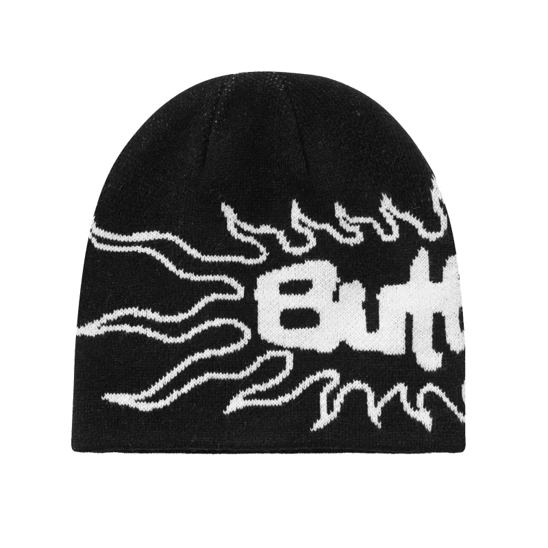 Solar Skully Beanie, Black made by Butter
