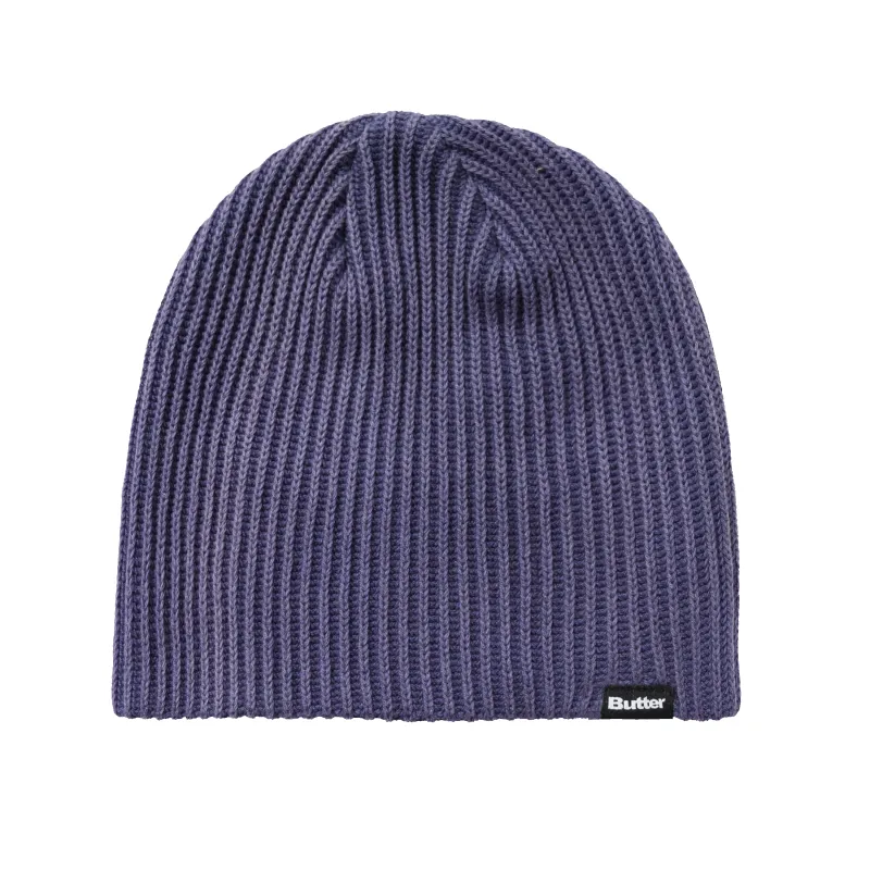 Ribbed Skully Beanie, Washed Dusk made by Butter