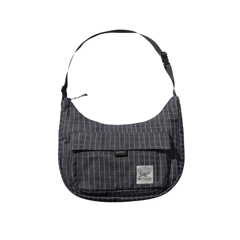 Crossbody Bag, Grid Denim made by Butter