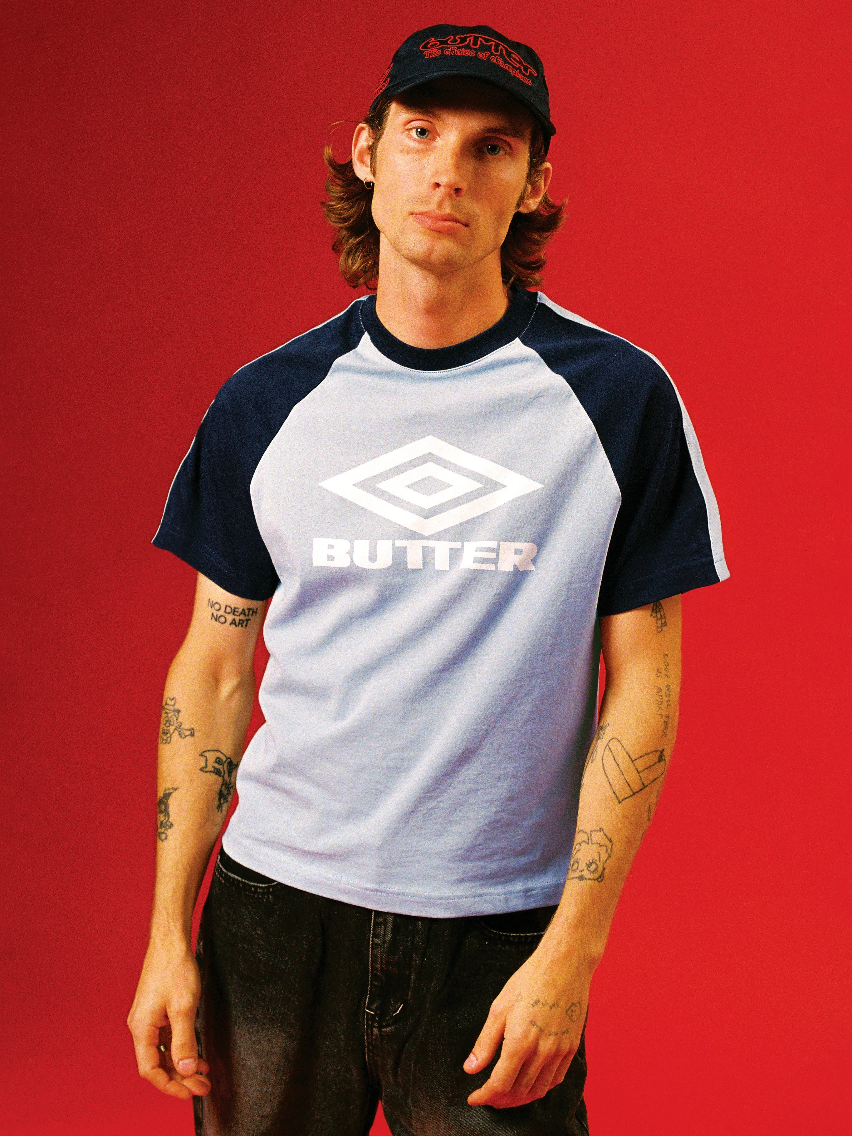 Diamond Logo Raglan Tee, Slate / Navy sold by Butter product image thumbnail 2
