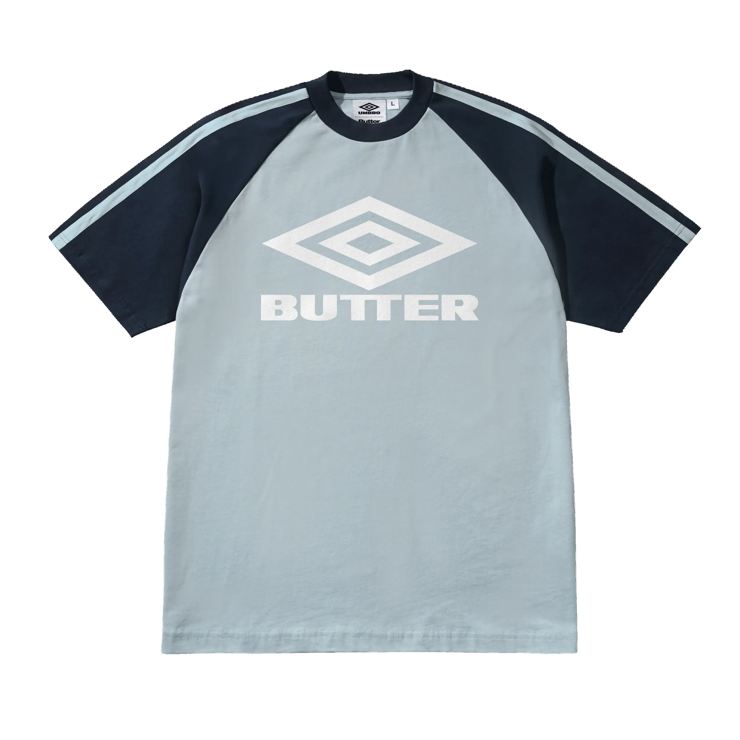 Diamond Logo Raglan Tee, Slate / Navy sold by Butter