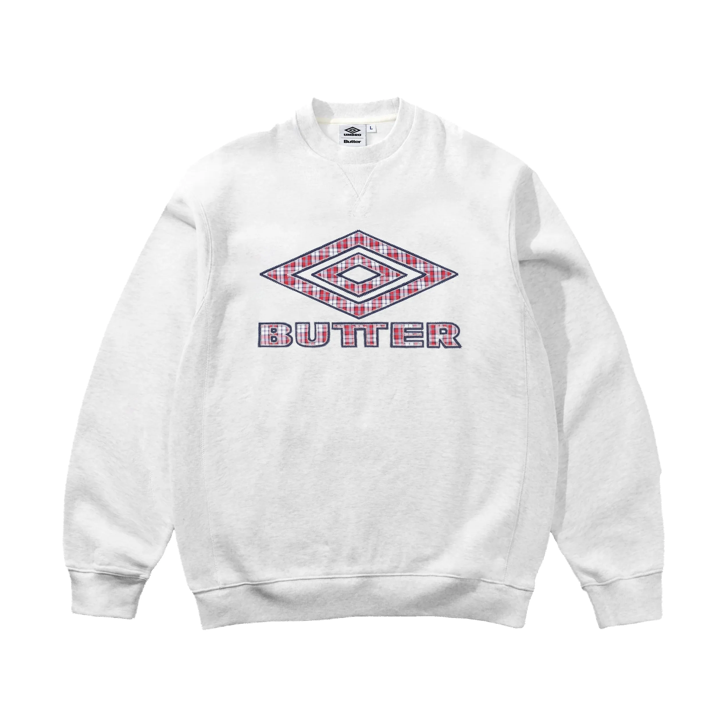 Diamond Applique Crewneck, Ash sold by Butter