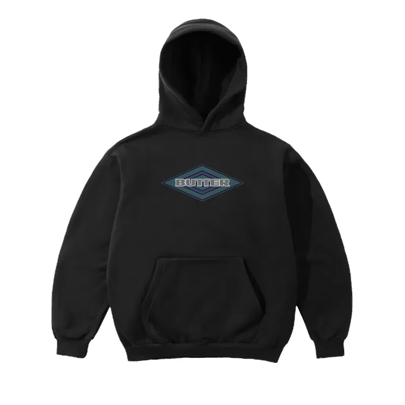 Diamond Logo Pullover Hood, Black made by Butter