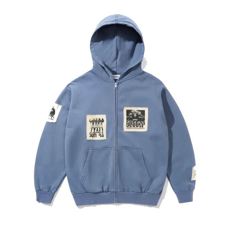 Patches Zip-Thru Hood, Washed Steel made by Butter