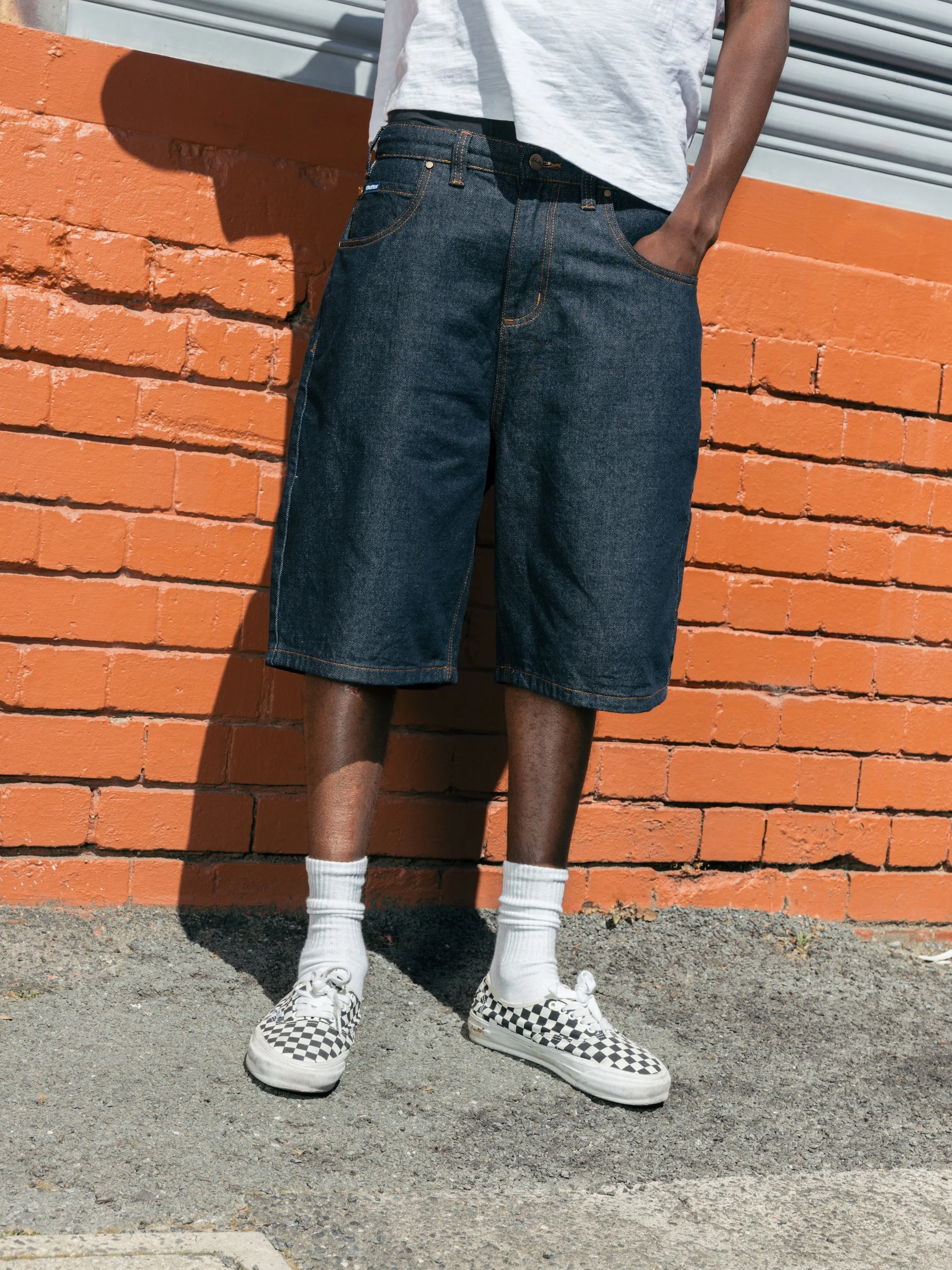 Baggy Denim Shorts, Raw Indigo sold by Butter product image thumbnail 3