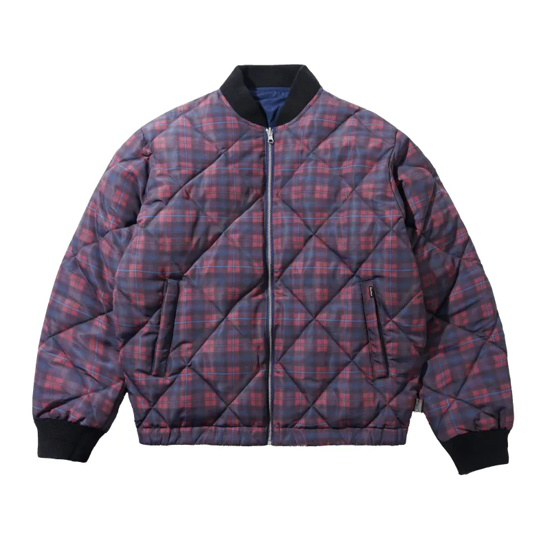 Reversible Bomber Jacket, Navy / Plaid made by Butter