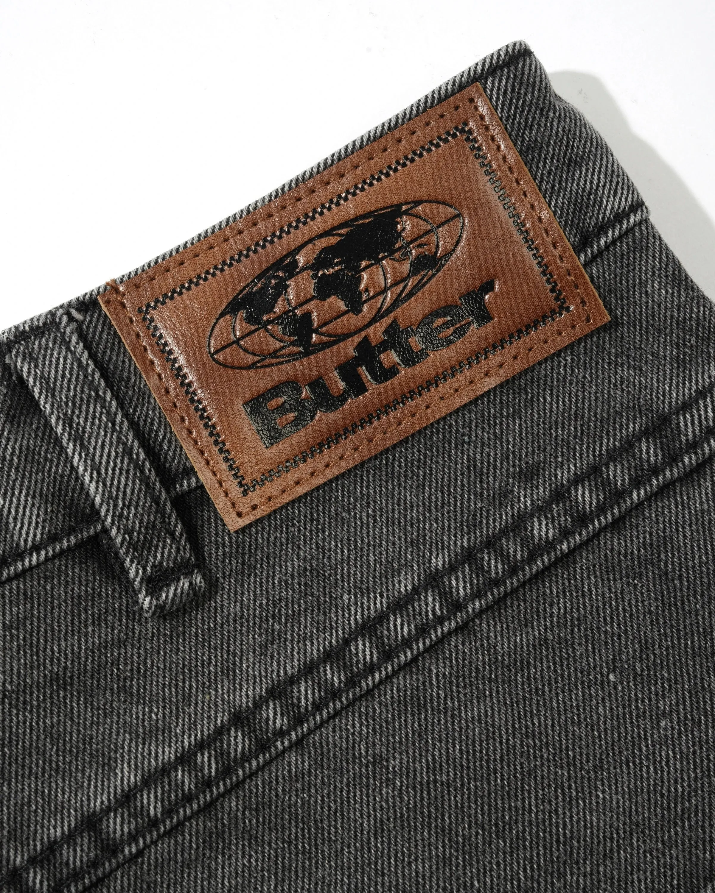Baggy Denim Shorts, Faded Black sold by Butter product image thumbnail 5