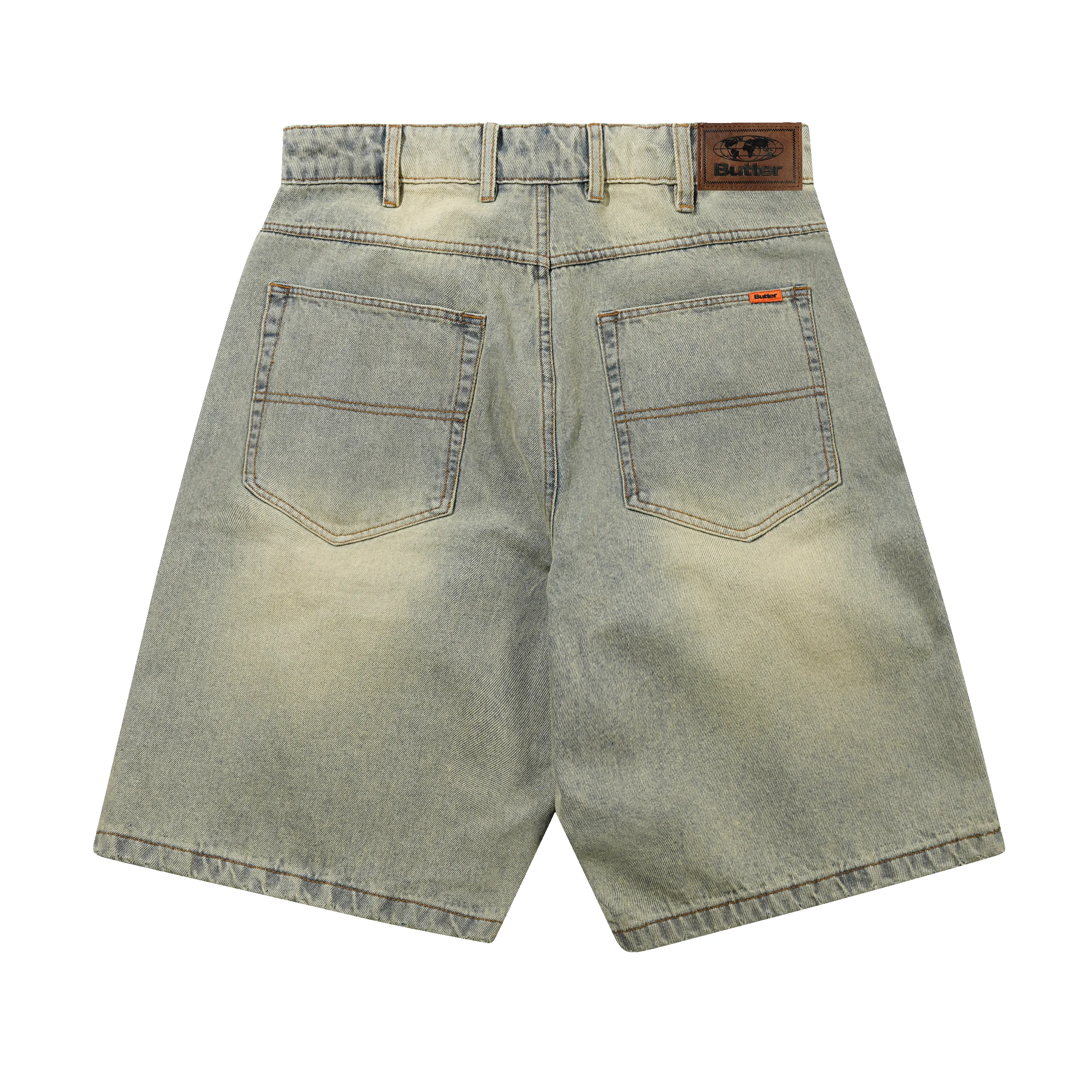 Baggy Denim Shorts, Distressed Light Blue sold by Butter product image thumbnail 2