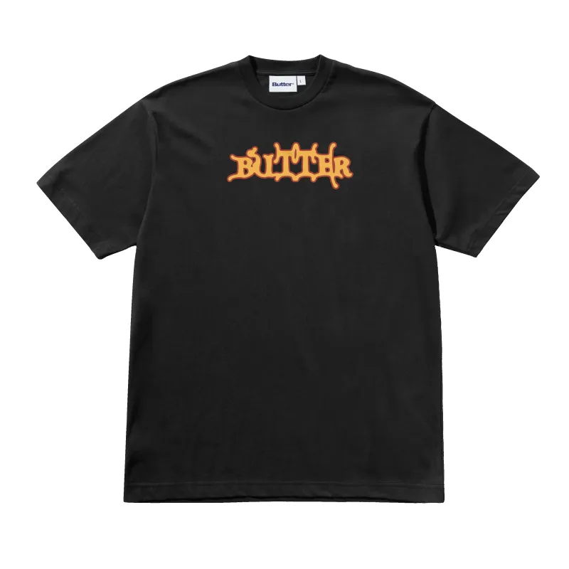 Serif Tee, Black made by Butter