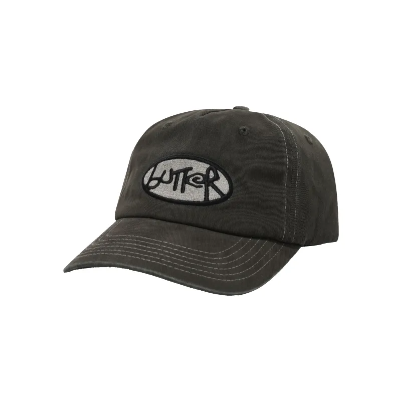 Abseil 5 Panel Cap, Washed Charcoal made by Butter