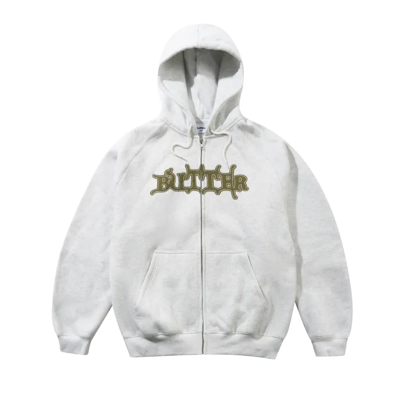 Serif Zip-Thru Hood, Ash made by Butter