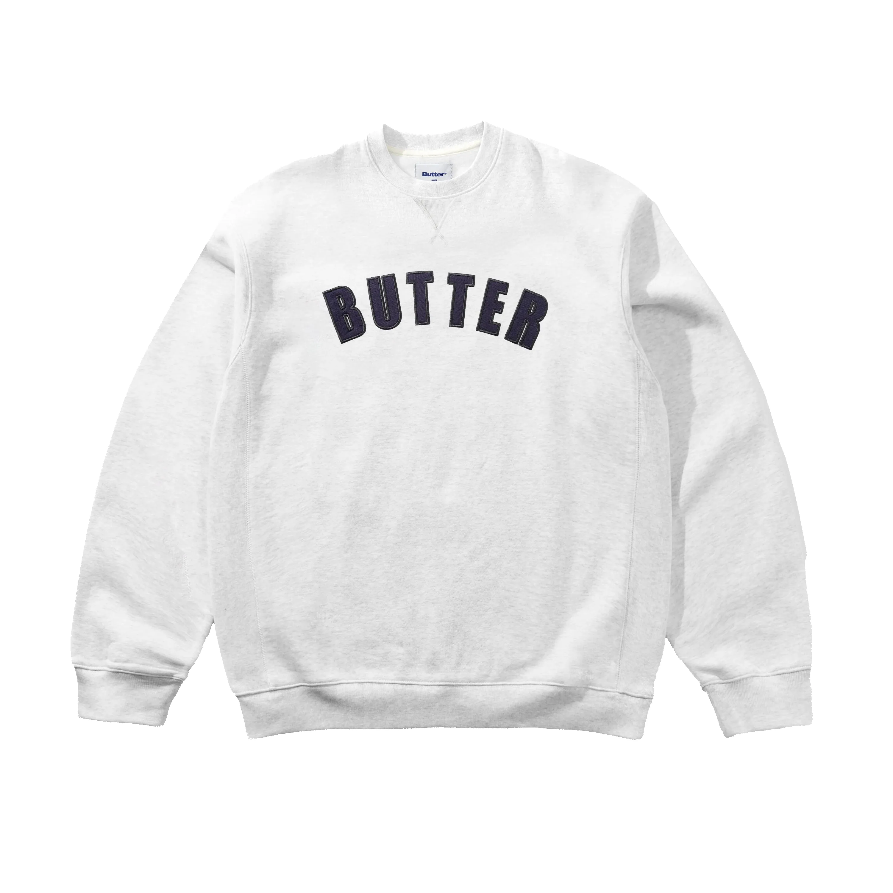Arc Applique Crewneck, Ash sold by Butter