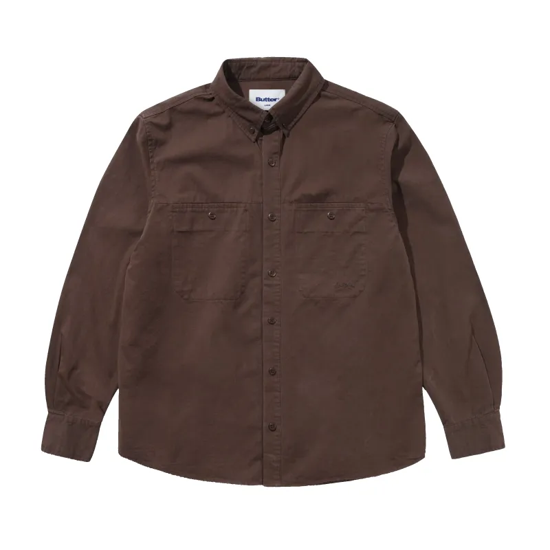 Abseil L/S Shirt, Washed Bark made by Butter