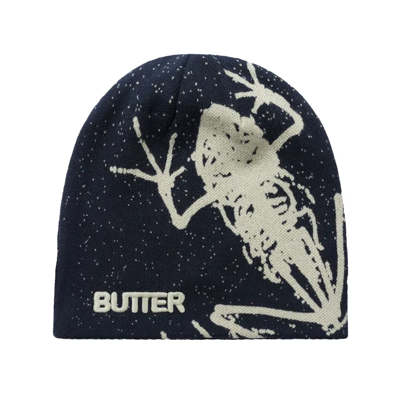 Amphibian Skully Beanie, Midnight made by Butter