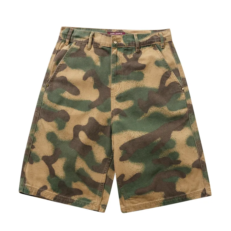Work Shorts, Spray Camo made by Butter
