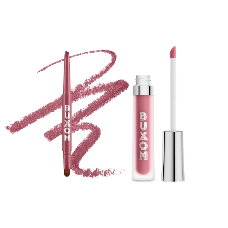 Full-On™ Plumping Lip Cream Gloss and Power Line™ Plumping Lip Liner sold by Buxom