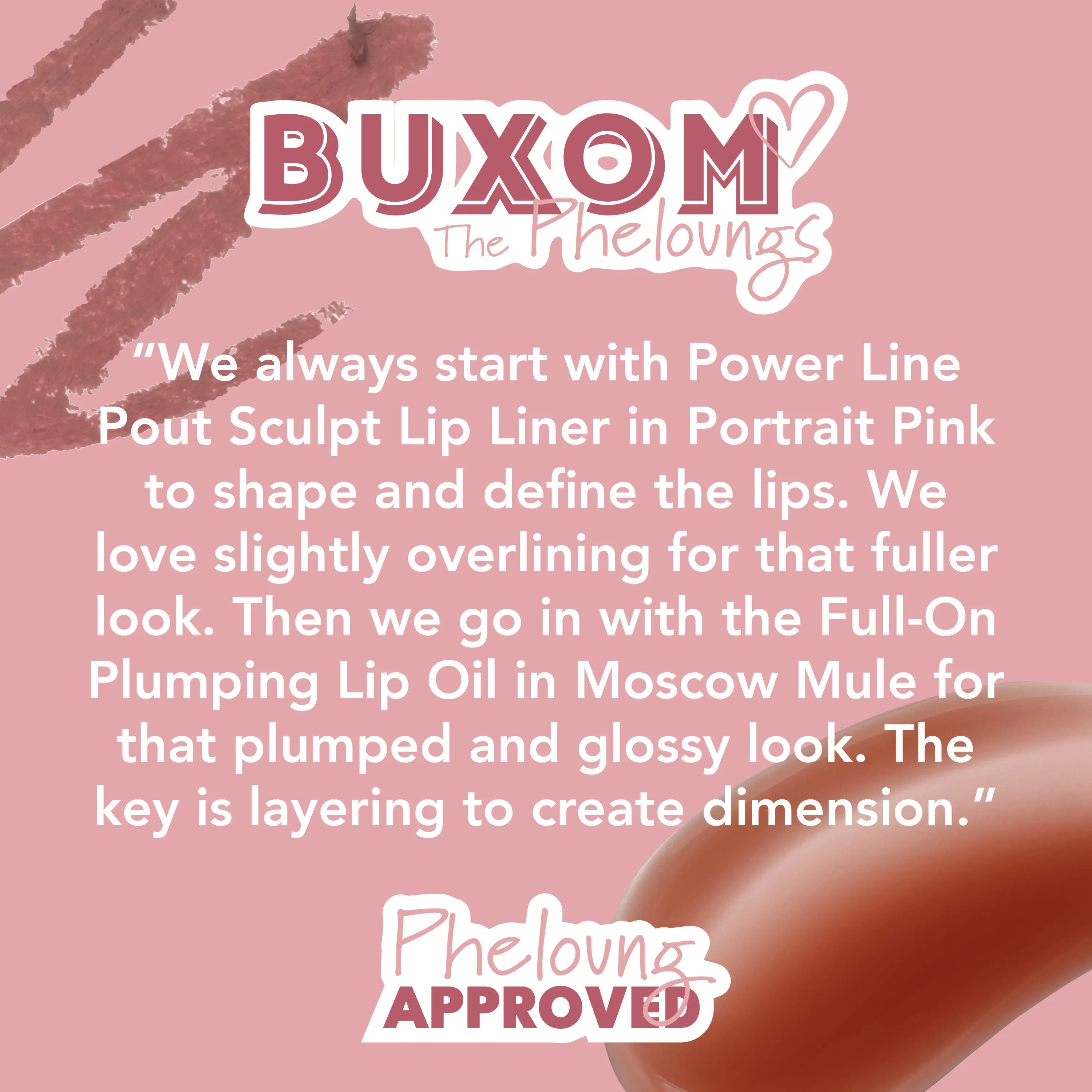 Brigette and Danielle Pheloung's Signature Lip Look sold by Buxom product image thumbnail 4