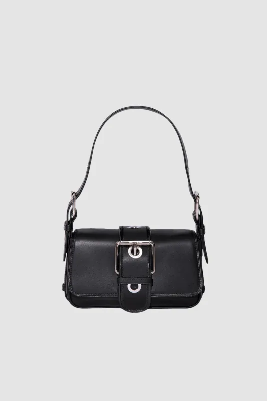 Eloise Black Nappa Leather Shoulder Bag sold by BY FAR