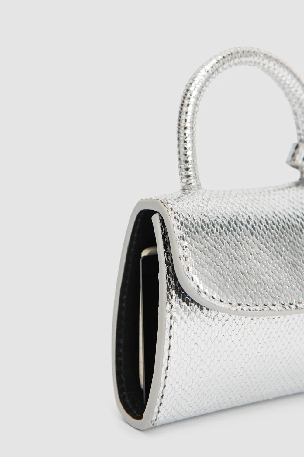 Mini Mini Silver Disco Leather Charm sold by BY FAR product image thumbnail 2