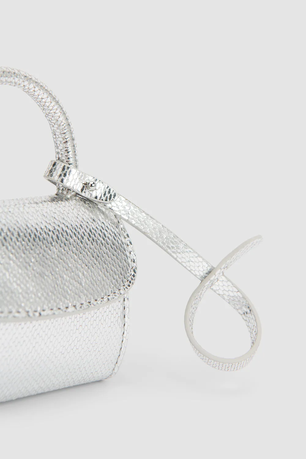 Mini Mini Silver Disco Leather Charm sold by BY FAR product image thumbnail 4