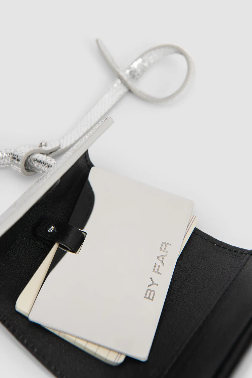 Mini Mini Silver Disco Leather Charm sold by BY FAR product image thumbnail 5